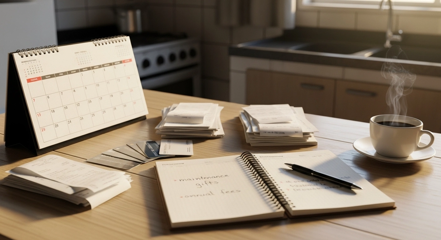 Como planejar um mês com despesas “invisíveis” (anuidades, manutenções, presentes)