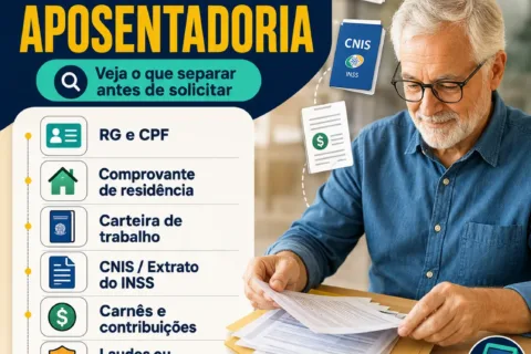 Documentos para pedir aposentadoria: lista do que separar antes de solicitar