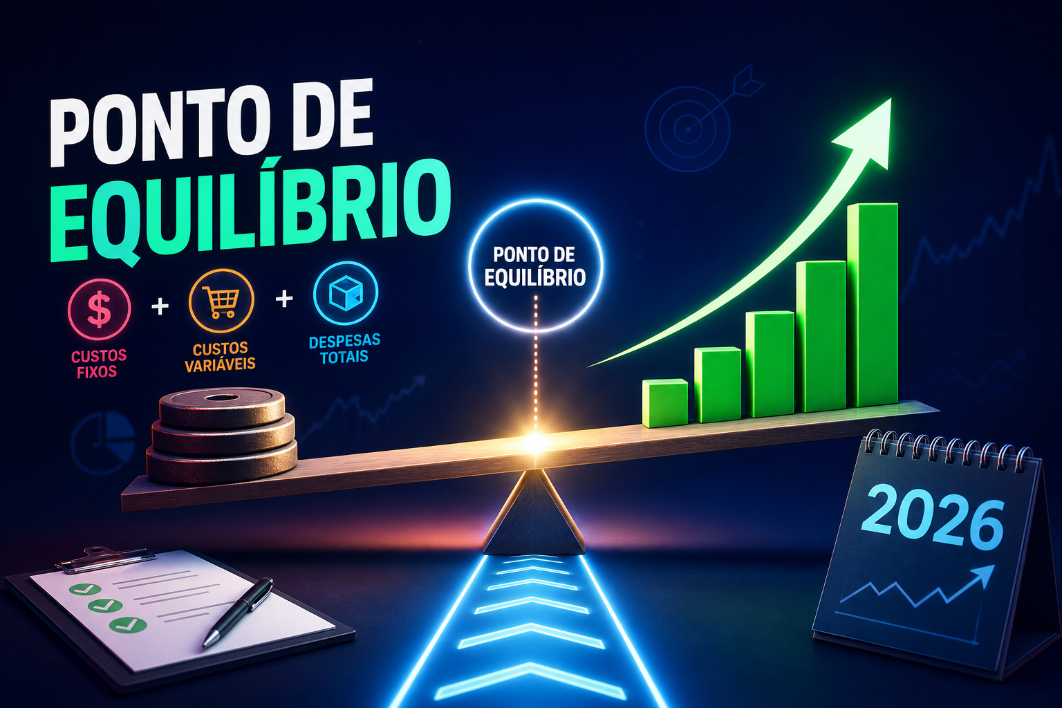 Como calcular ponto de equilíbrio pequena empresa: passo a passo prático em 2026