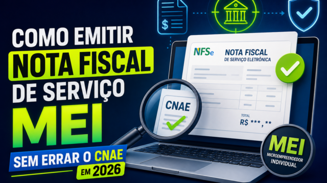 Como Emitir Nota Fiscal de Serviço MEI Sem Errar o CNAE em 2026