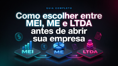 Como escolher entre MEI, ME e LTDA antes de abrir sua empresa