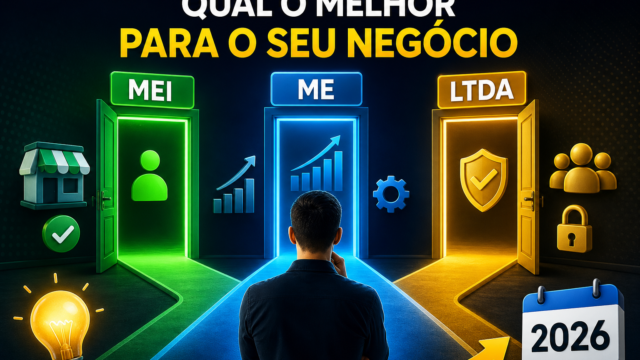 Como escolher entre MEI, ME e LTDA antes de abrir sua empresa em 2026