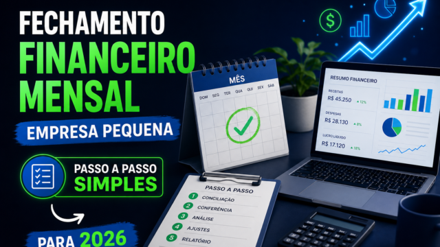 Como fazer fechamento financeiro mensal empresa pequena: passo a passo simples para 2026
