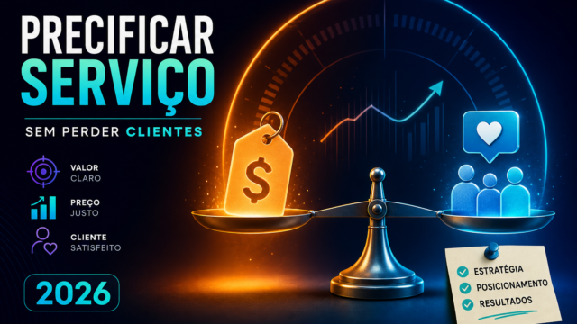 Como precificar serviço sem perder clientes: guia prático e exemplos atuais (2026)